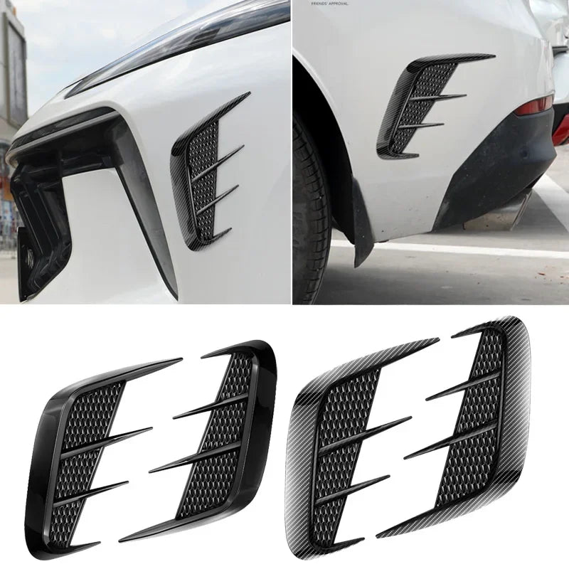 Multifunction Carbon Fiber Car Fender Trim Car Sticker Shark