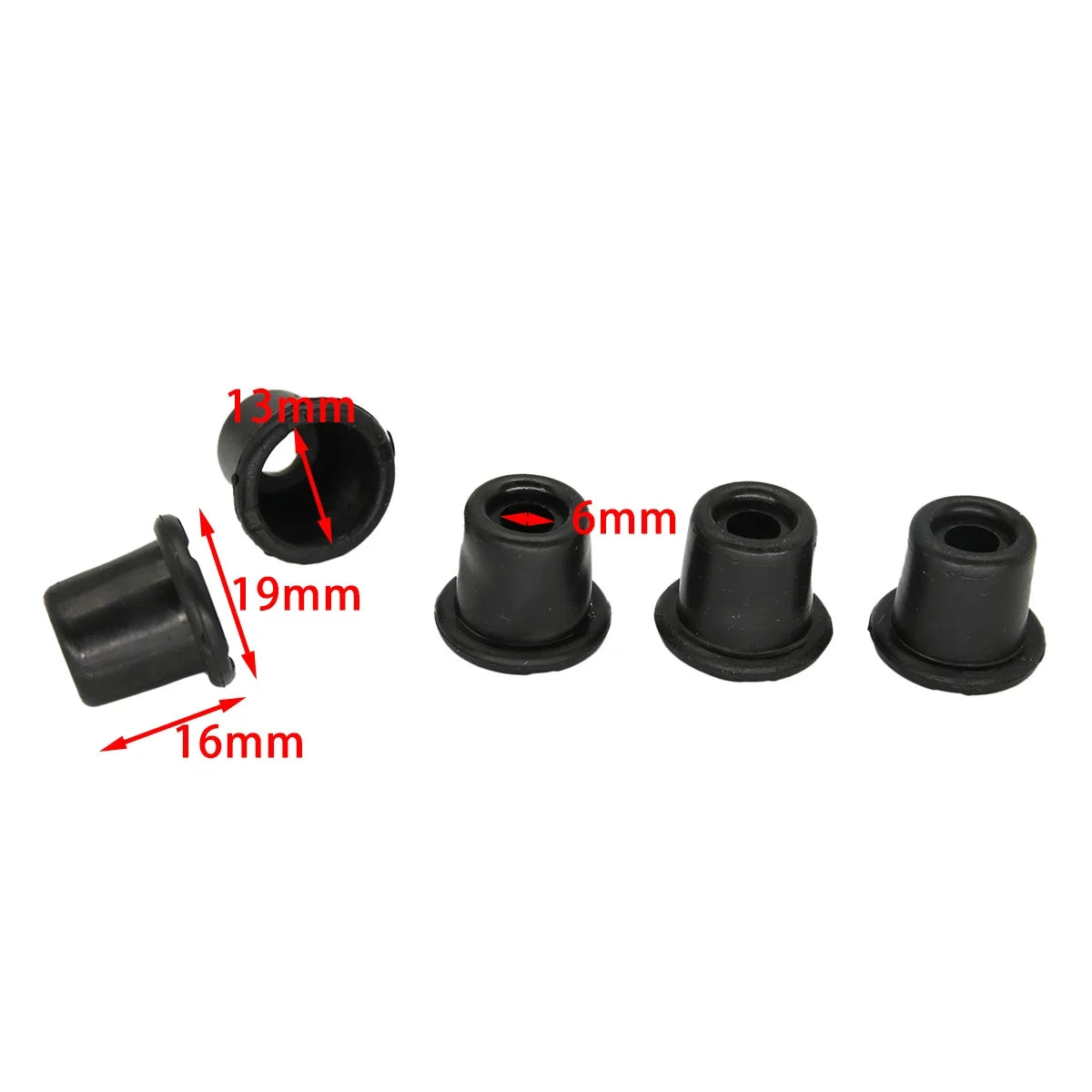 10Set Motorcycle Scooter Brake Upper Lower Pump Caliper Shock Absorber Sleeve Rubber Disc Brake Pump Waterproof Cap Dust Cover