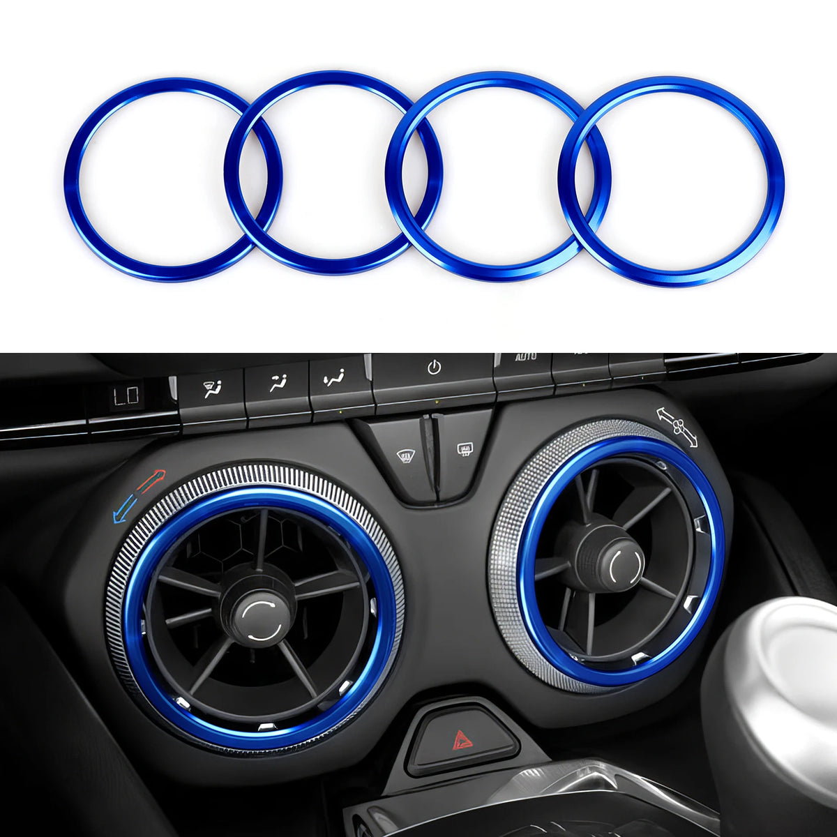 ABS Trim Car Steering Wheel Button Panel Cover Carbon Fiber 