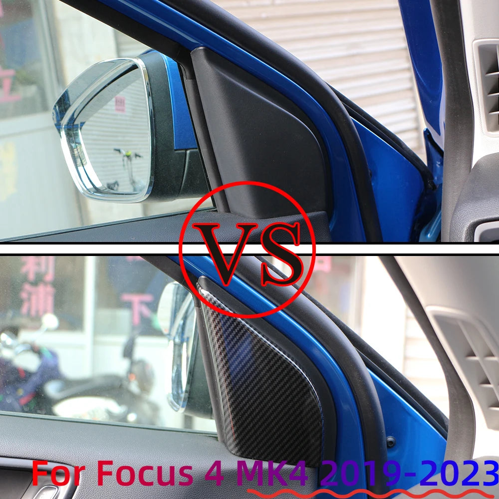 2Pcs/Set A Pillar Audio Speaker Trim Decoration Sticker for 