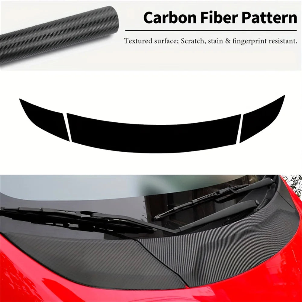 For Honda Fit Jazz GK5/Honda Jade 2014-2020 3D Black Hood Tr