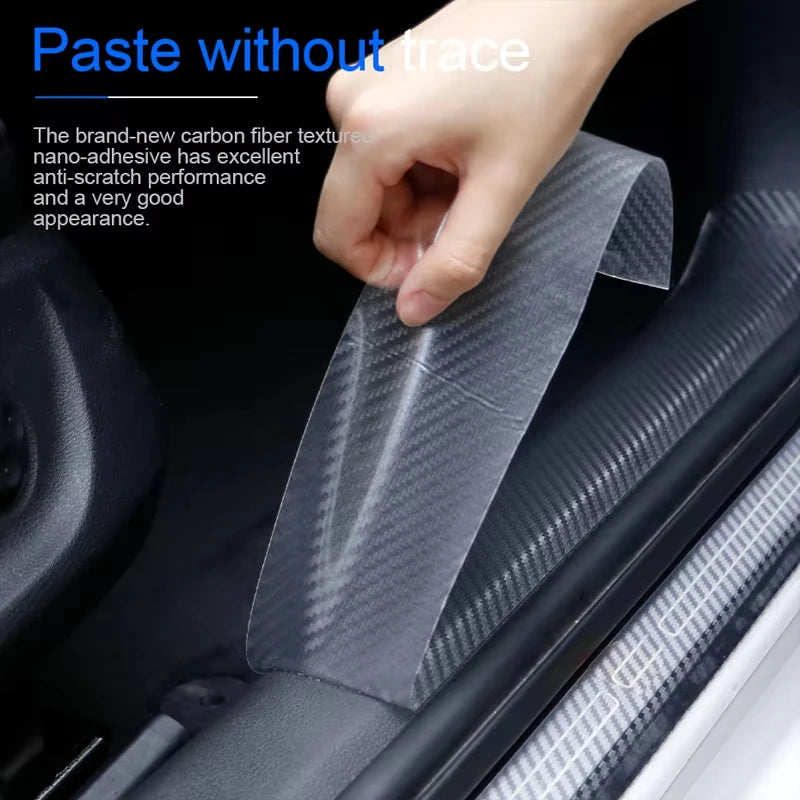 Transparent Carbon Fiber Car Threshold Portector Moulding St