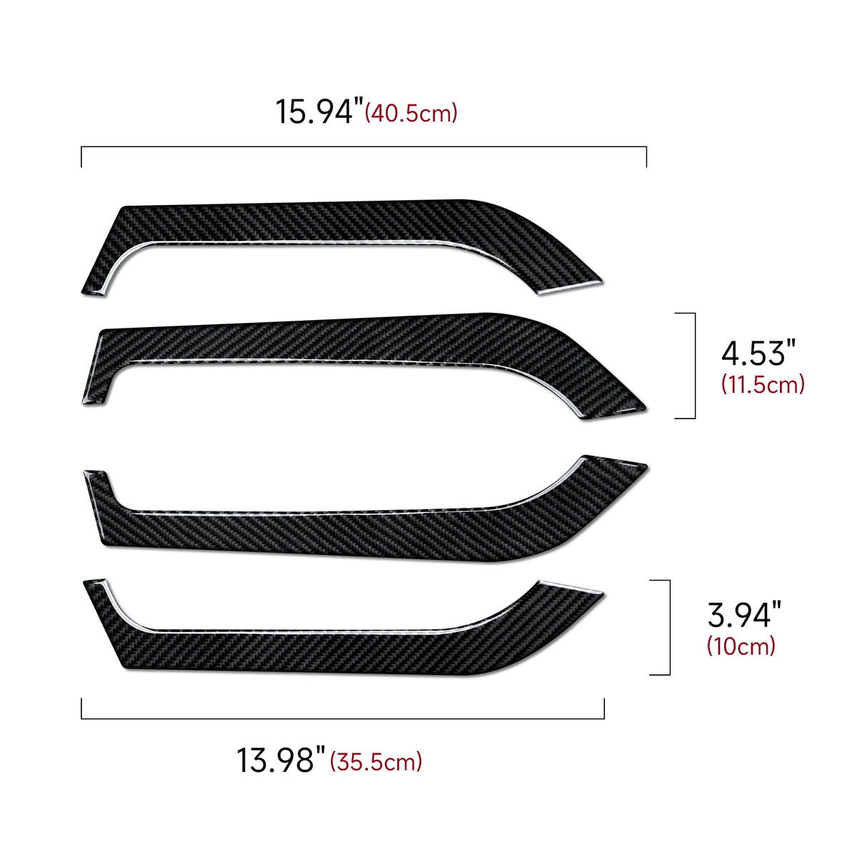 For VW Golf VII MK7 GTE GTI R Variant Car Door Armrest Decor