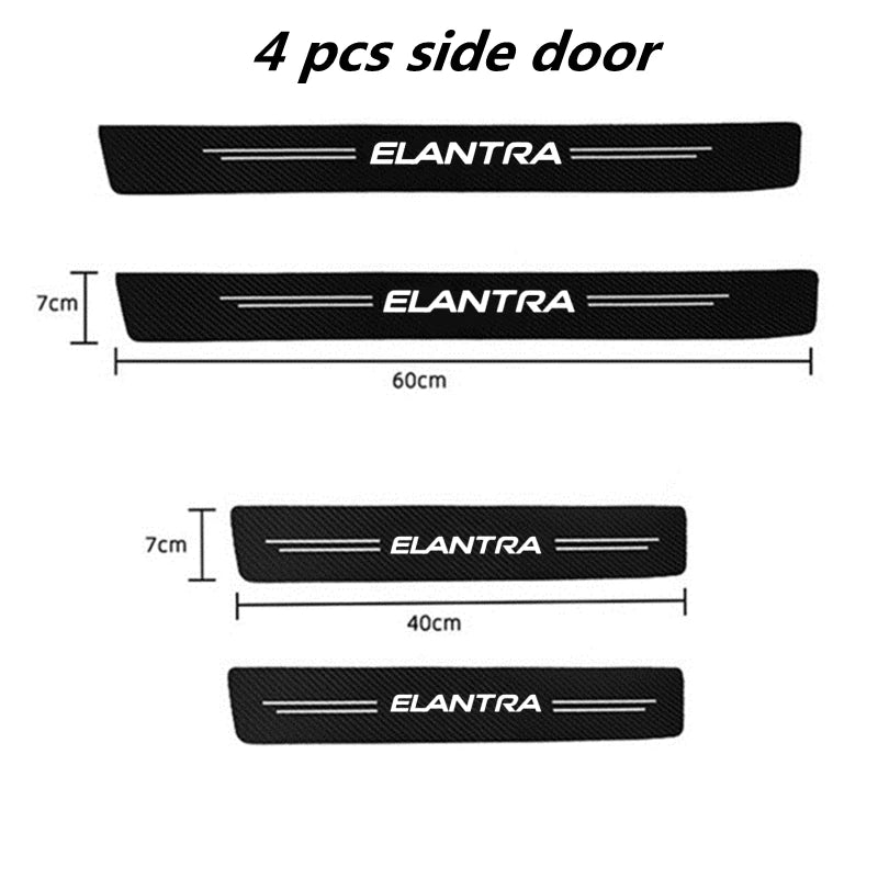 60X7CM Car Door Sill Side Anti Scratch Protector Strip Carbo