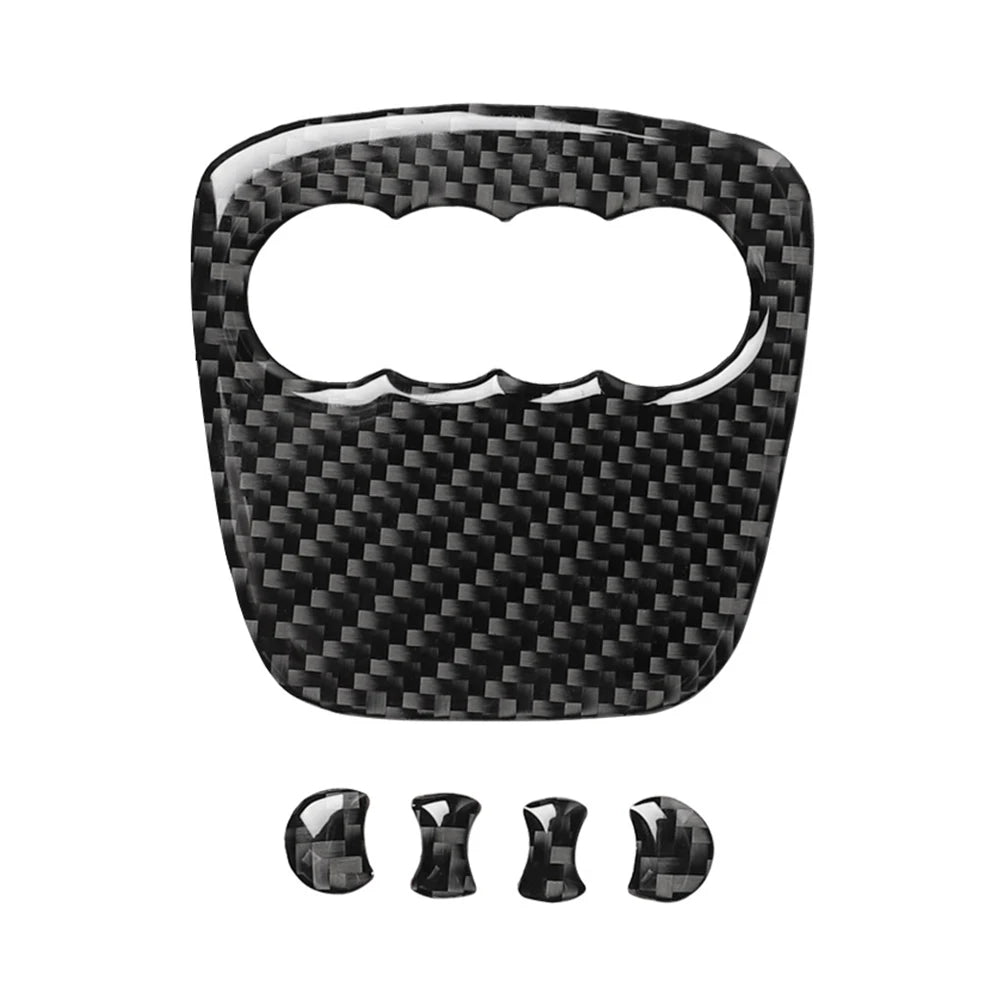 Car Steering Wheel Ring Trim Carbon Fiber Sticker Cover Deco