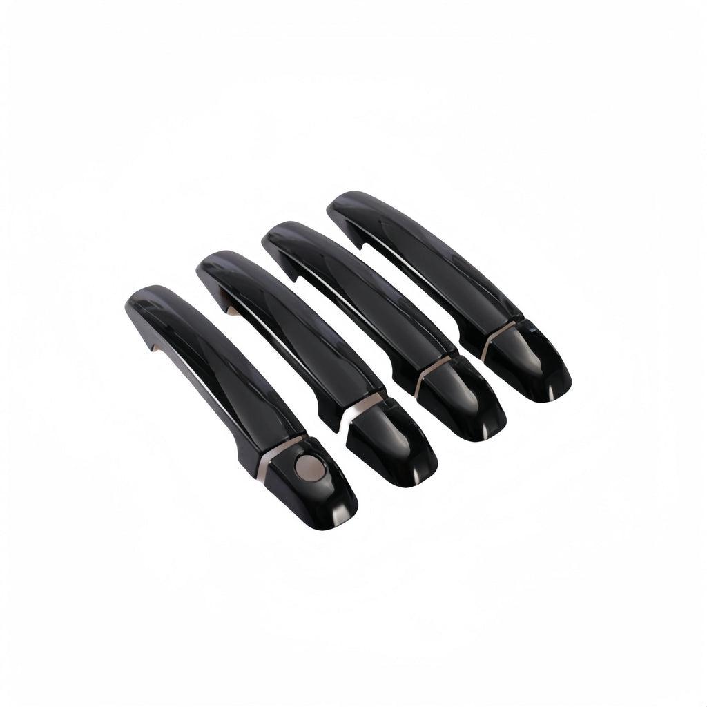Glossy Black Carbon Fiber Car Door Handle Cover Trim Sticker