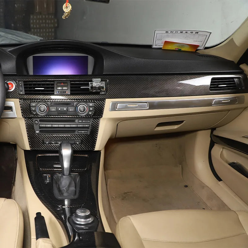 For BMW 3 Series E90 2005-2012 Car Carbon Fiber Interior Dec