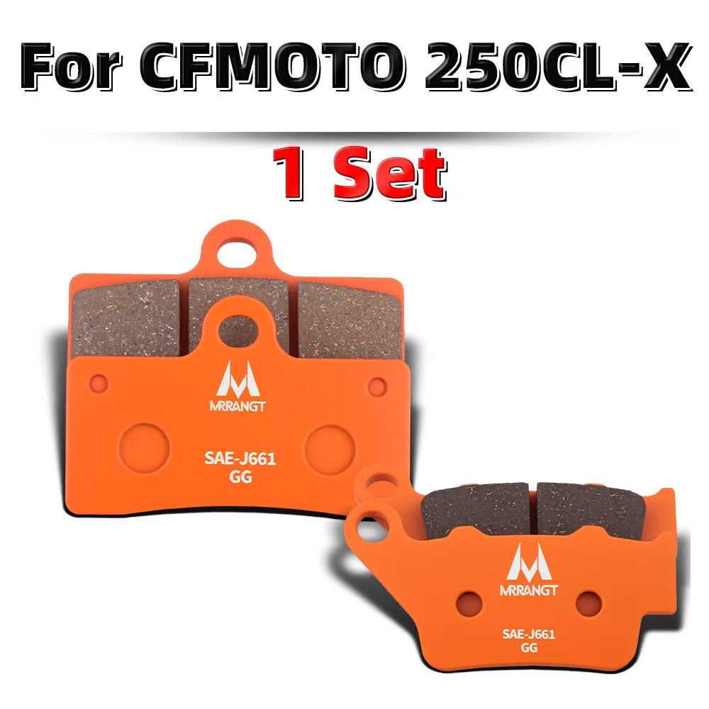 MRRANGT Ceramic Brake Pads Performance Brake Kit fit for CFMOTO 450SR 450NK 450MT 450SR-S 450CL-C 250SR 250NK CLX250 250CL-C