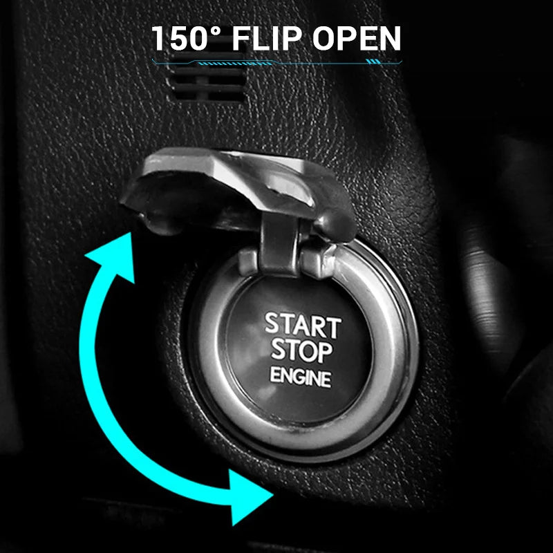 Car Ignition Start Switch Protective Cover Onekey Start Stop