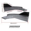 2PCS Universal Car Rear Bumper Spoiler Lip Carbon Fiber Wing