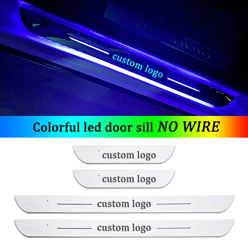 Customized Magnetic Car Door Sill Pedal Illuminated Lights L