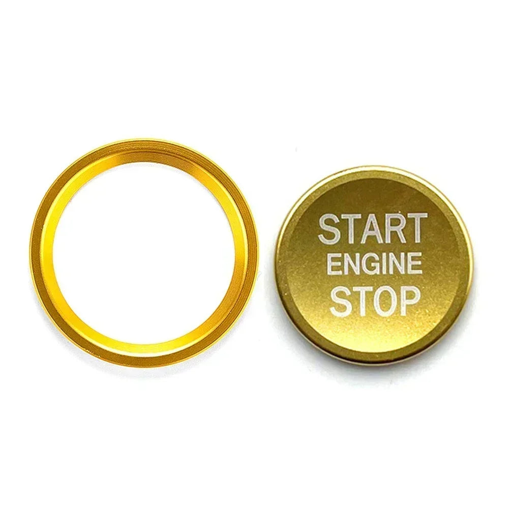 Car Ignition Key Ring Cover for Audi A4 A6 A5 Q5 Q7 Engine Start Stop Sticker Decorative Switch Button Trim Accessories