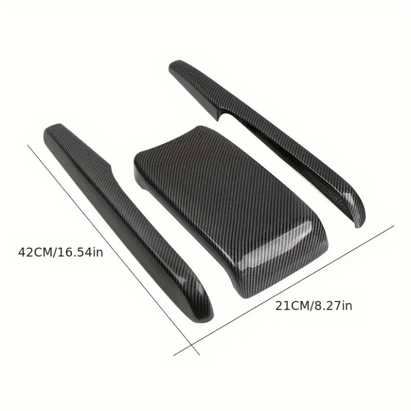 3PCS/Set Car Interior Center Console Armrest Box Panel Trim 