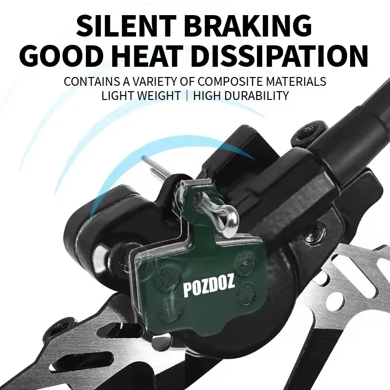 POZDOZ Ceramic Hydraulic Disc Brake Pads Wear-Resistant Disc