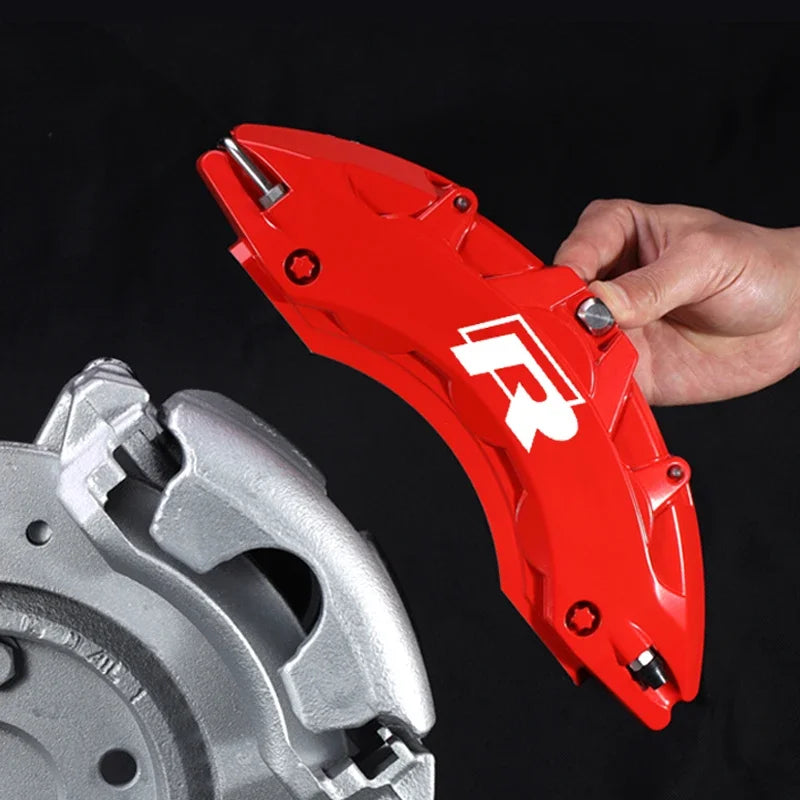 4pcs Car Caliper Sticker Tire Brake Cover Waterproof Film Bo