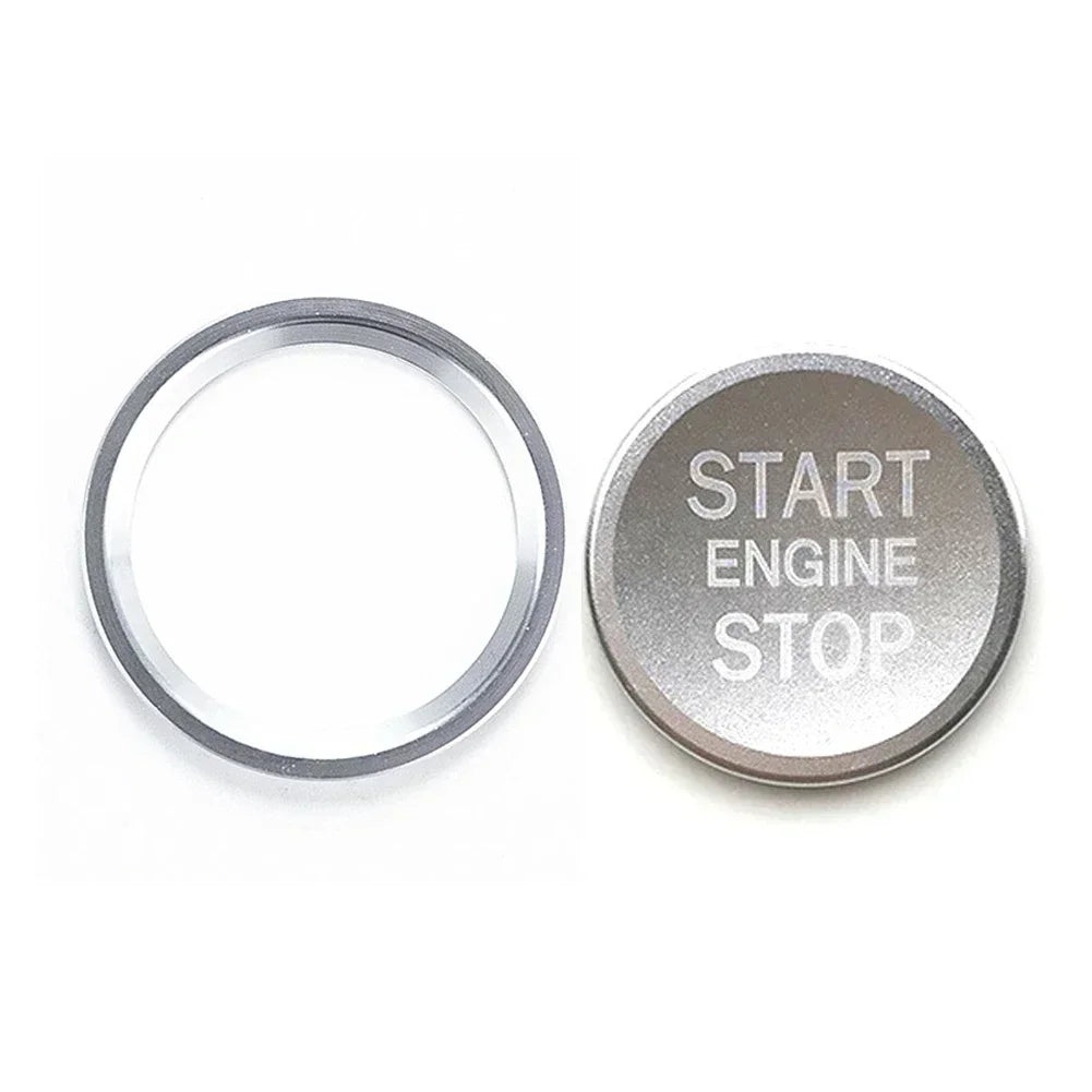 Car Ignition Key Ring Cover for Audi A4 A6 A5 Q5 Q7 Engine Start Stop Sticker Decorative Switch Button Trim Accessories