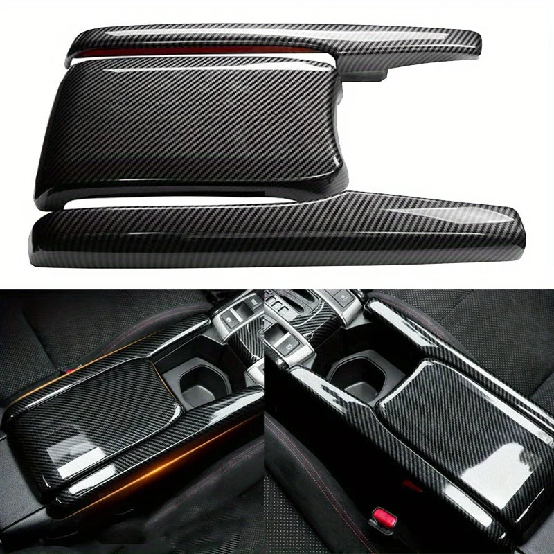 3PCS/Set Car Interior Center Console Armrest Box Panel Trim 