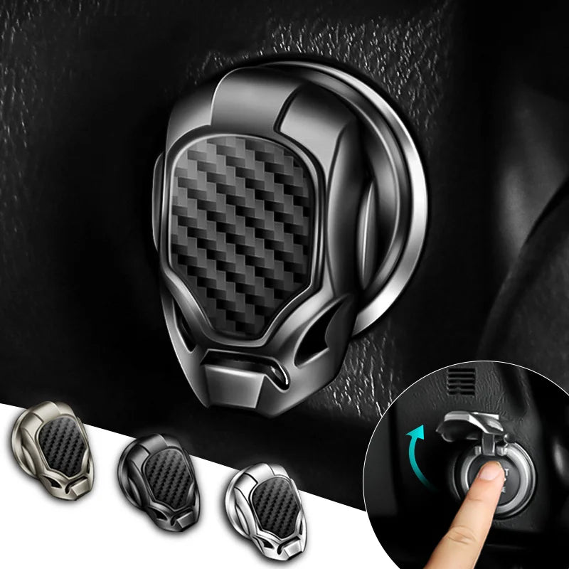 Car Ignition Start Switch Protective Cover Onekey Start Stop
