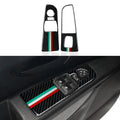 Car Window Lift Switch Panel. Carbon Fiber Interior Sticker.