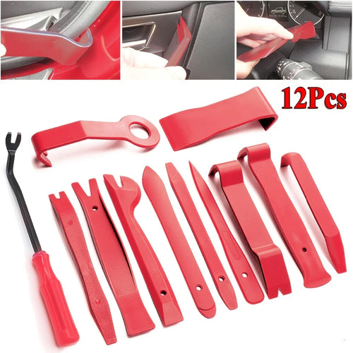 12pcs Auto Door Clip Panel Trim Removal Tools Kits Navigatio