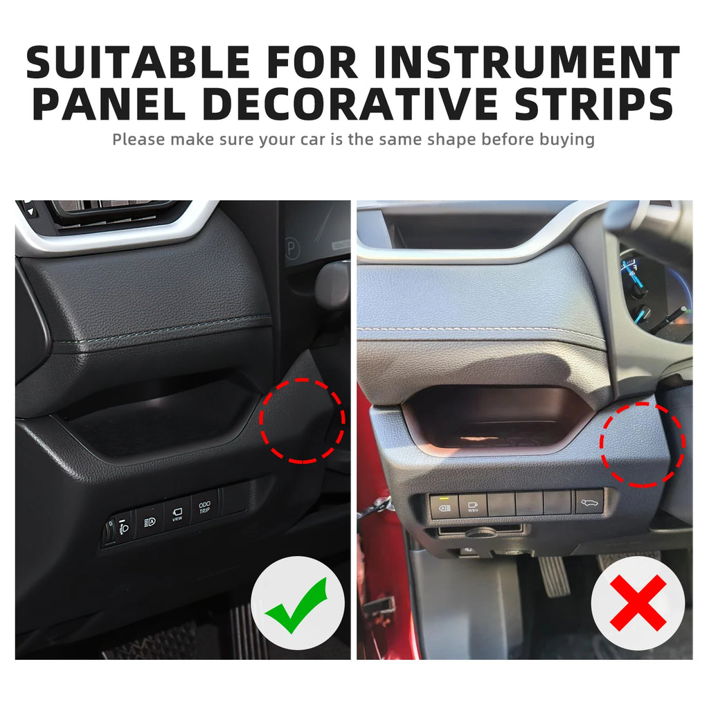 Real Soft Carbon Fiber Sticker For Toyota RAV4 XA50 2019 202