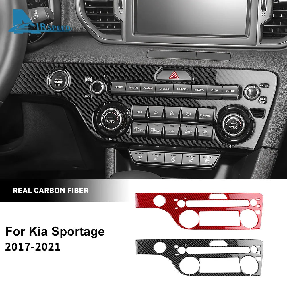 Real Soft Carbon Fiber Sticker For Kia Sportage 2017 2018 20