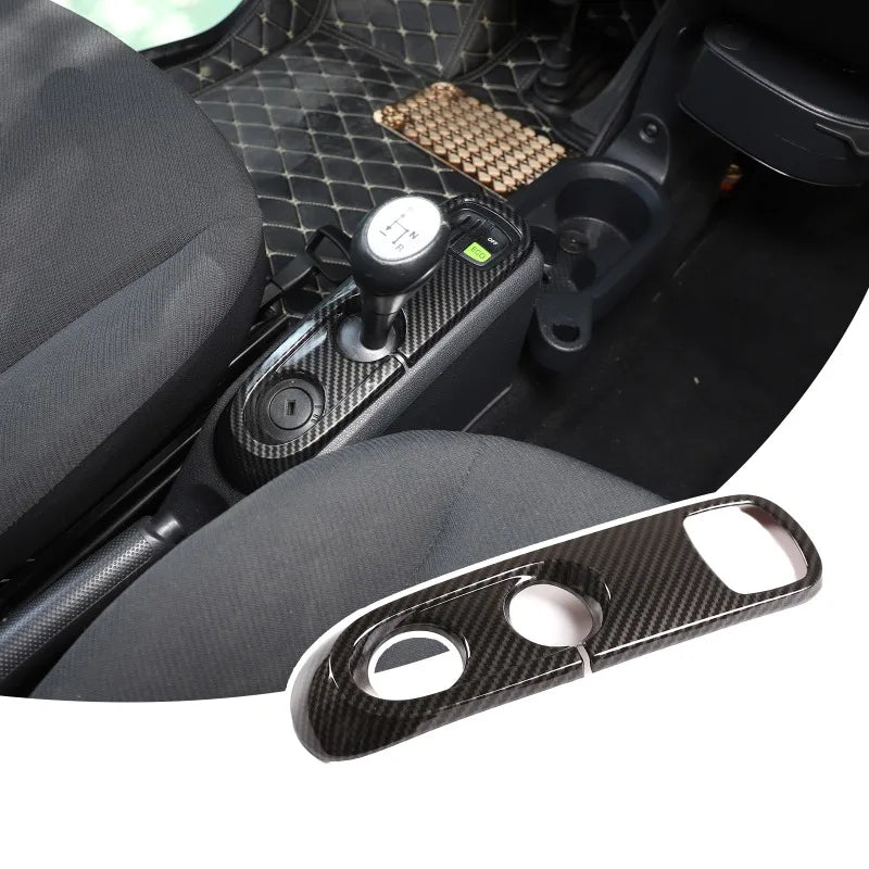 ABS Carbon Fiber Texture Car Center Console Gear Shift Panel