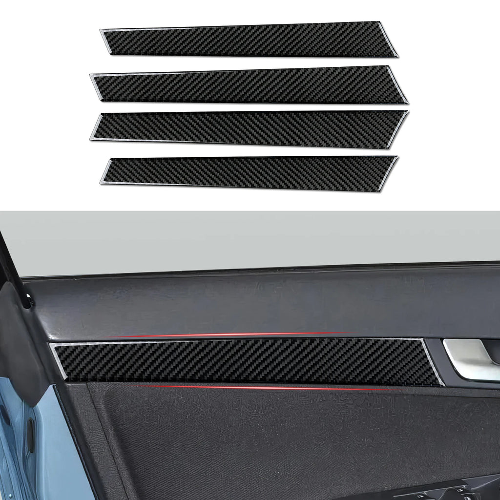 Car Center Console Gear Shift Panel Window Lift Carbon Fiber Interior Sticker For Audi A3 S3 RS3 (2003-2012) Trim Accessories