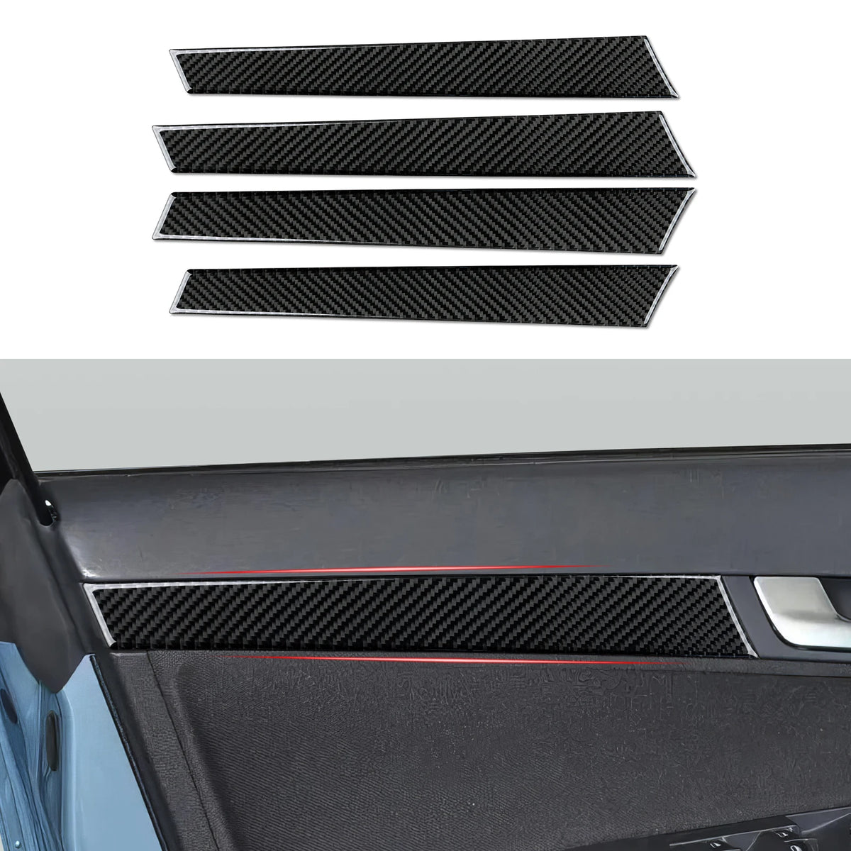Car Center Console Gear Shift Panel Window Lift Carbon Fiber Interior Sticker For Audi A3 S3 RS3 (2003-2012) Trim Accessories