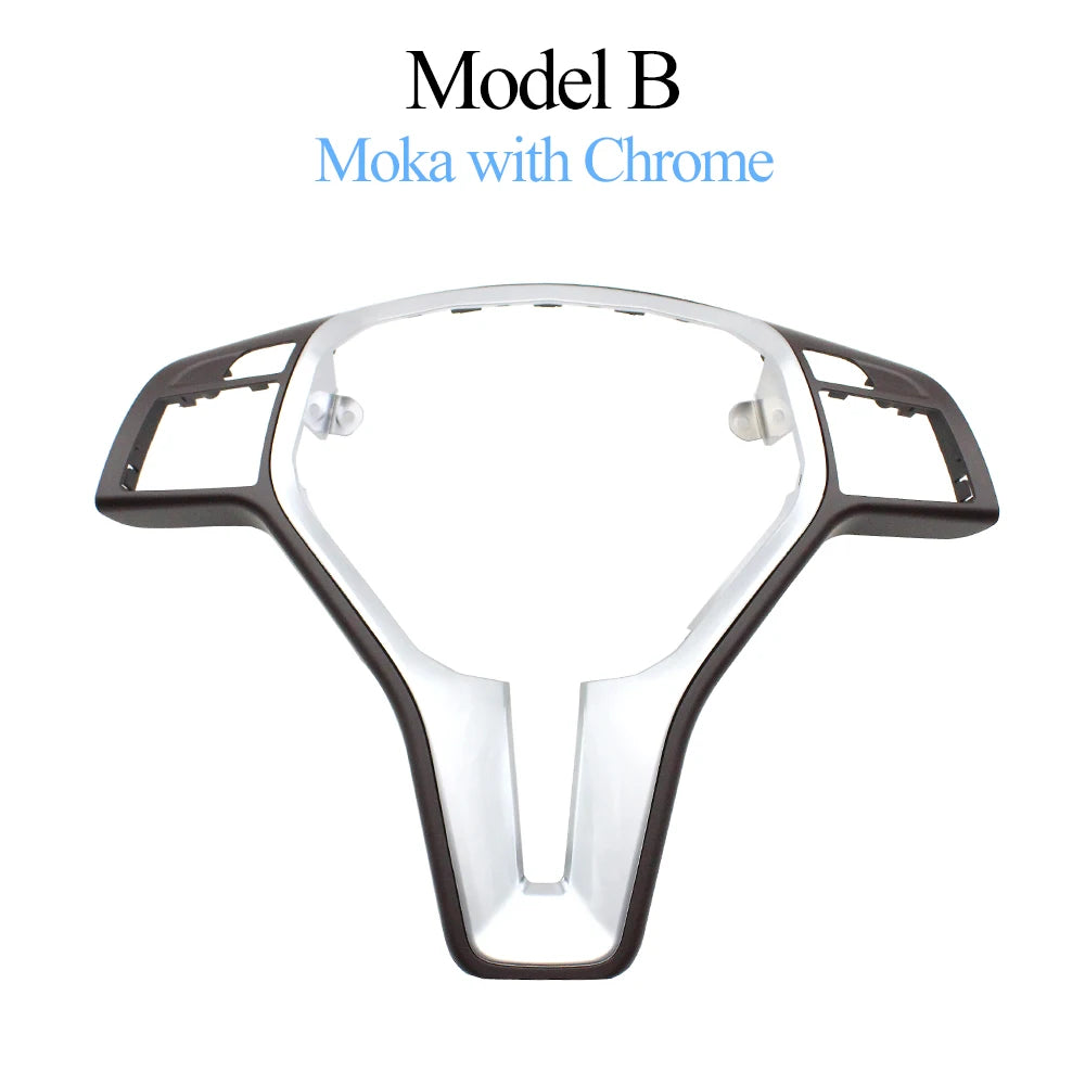Carbon Fiber Car Steering Wheel Cover Trim Chrome Outer Panel Replacement For Benz C E GLK CLS Class W176 W204 W212 GLK204 W218
