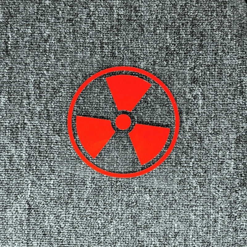 Car Stickers Caution Radiation Hazard Danger Warning Sign Reflective Decals For Fuel Tank Cap Motorcycles Laptop iPhone