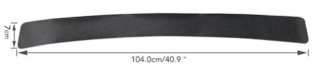 Universal 3D Carbon Fiber Rear Bumper Guard Sticker Anti-kick Scratch Resistant Trim Strip Car Trunk Rear Guard Plate Sticker