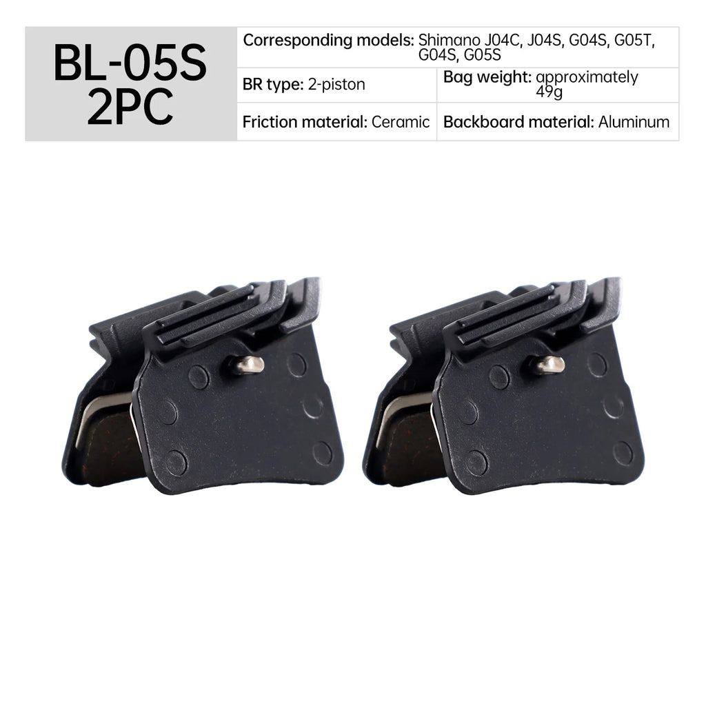 Shimano Compatible Metal Ceramic Disc Brake Pads for MTB Ebike Bike Front And Rear Cycling Accessories
