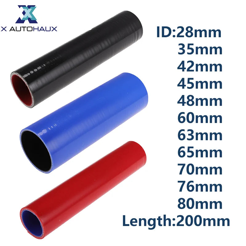 X Autohaux 28/35/42/45/48/60/65/70/76/80mm ID Car Silicone H