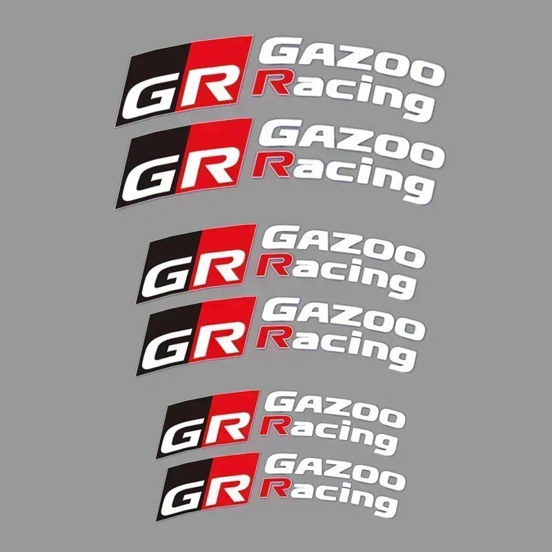 Car Brake Caliper Sticker Heat Resistant Decals for GR GAZOO Racing Logo Auris Pruis C-HR Corolla CAMRY AYGO Prius For Toyota