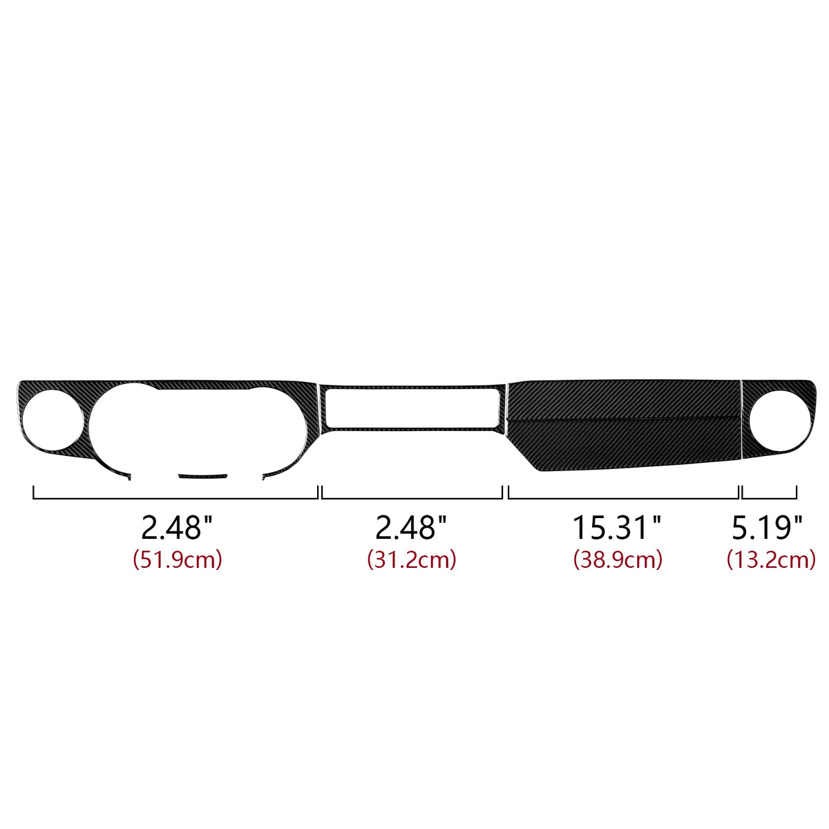For Ford Mustang GT Shelby (2010-2014) Carbon Fiber Interior