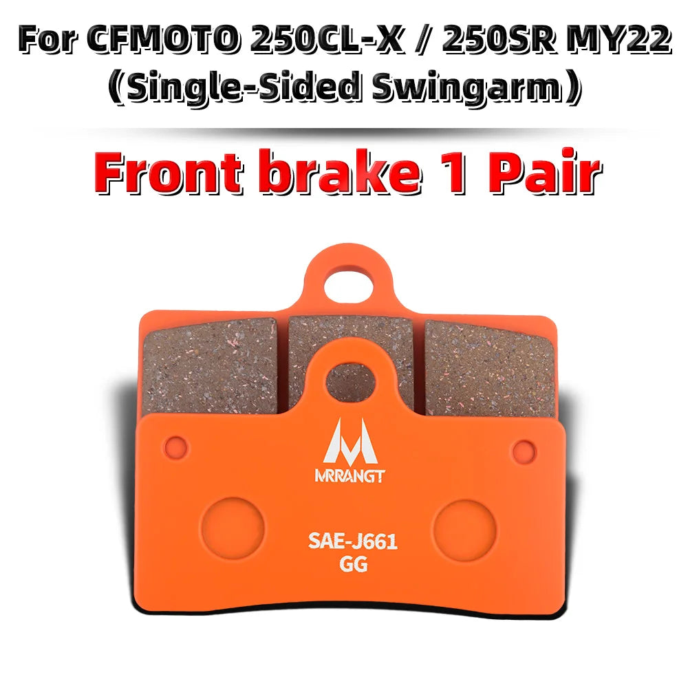 MRRANGT Ceramic Brake Pads Performance Brake Kit fit for CFMOTO 450SR 450NK 450MT 450SR-S 450CL-C 250SR 250NK CLX250 250CL-C