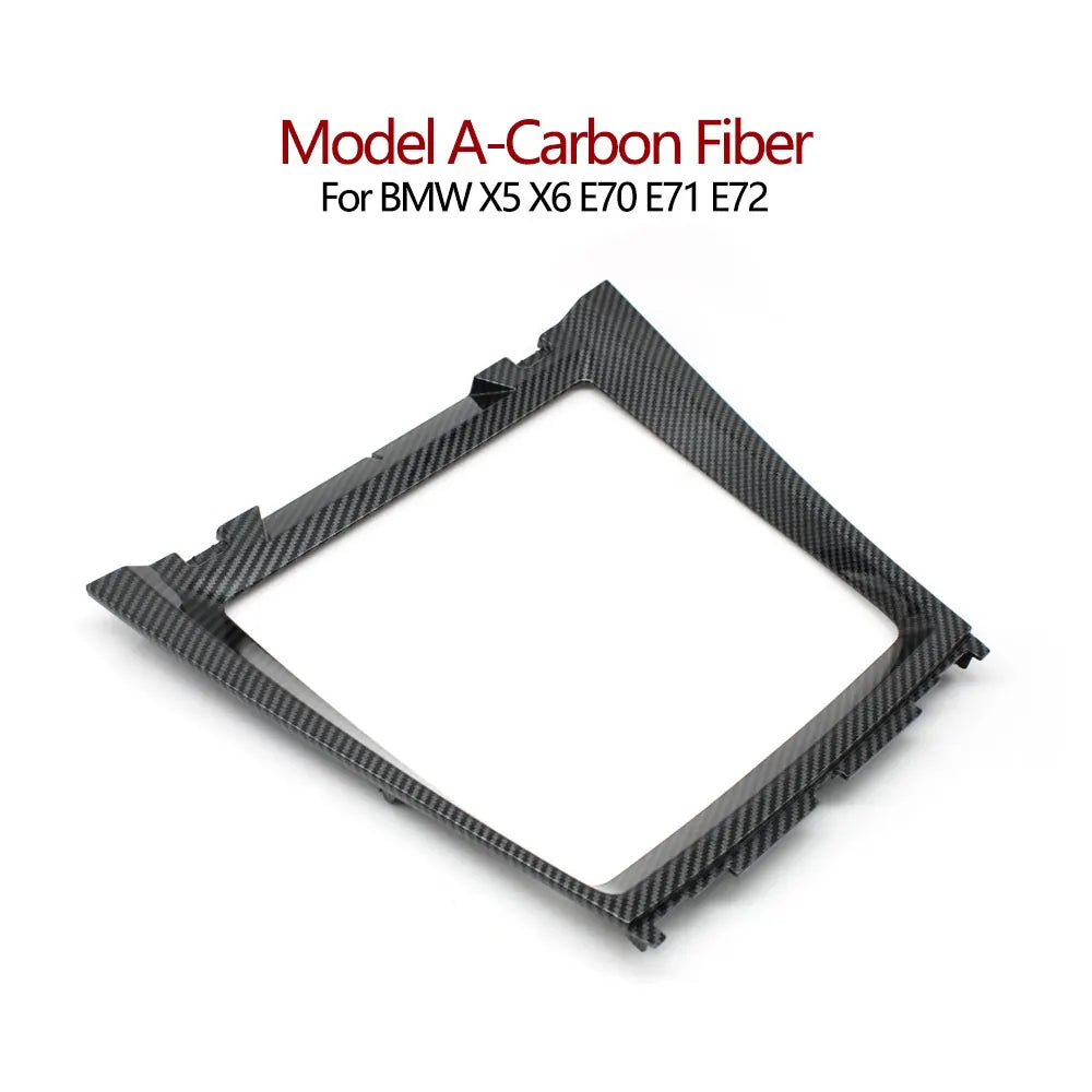 LHD RHD Car Front Center Console Water Cup Holder Decorative Cover Panel Trim For BMW X5 X6 E70 E71 E72 51166956756 51169129401
