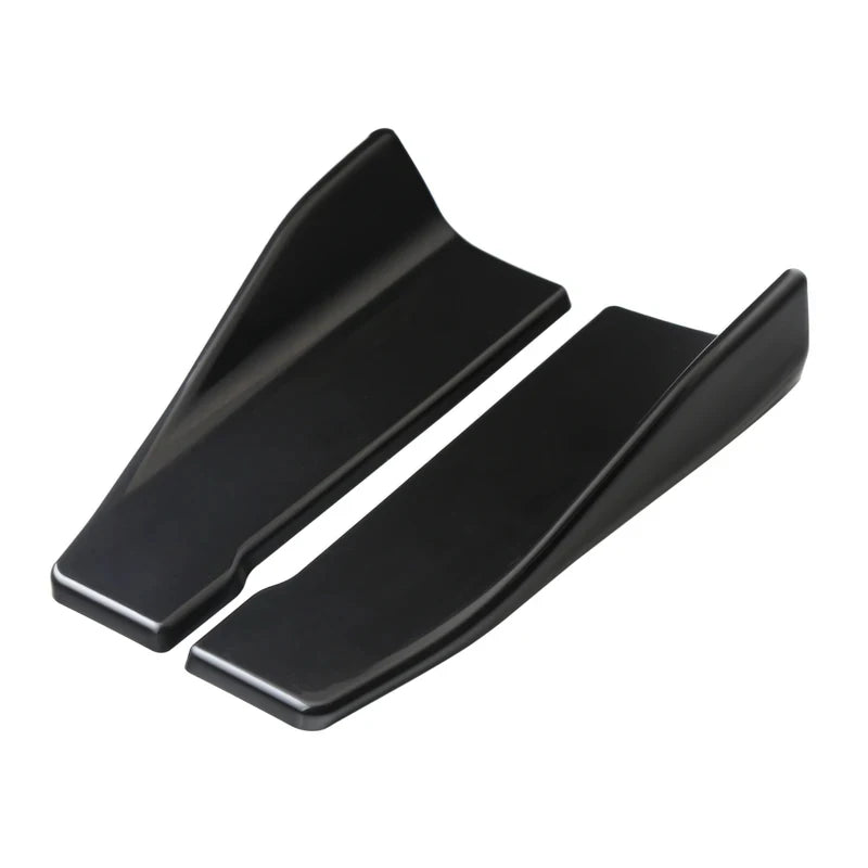 Universal Fit Car Spoiler Lip Carbon Fiber Glossy Black Rear