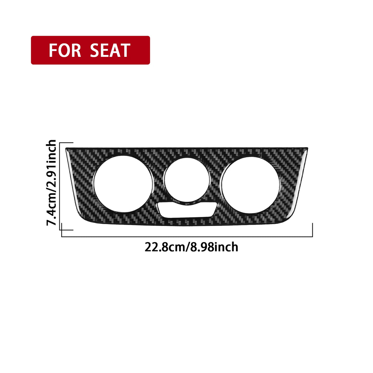 Soft Carbon Fiber Sticker For Seat Ibiza 6j 2009 2010 2011 2