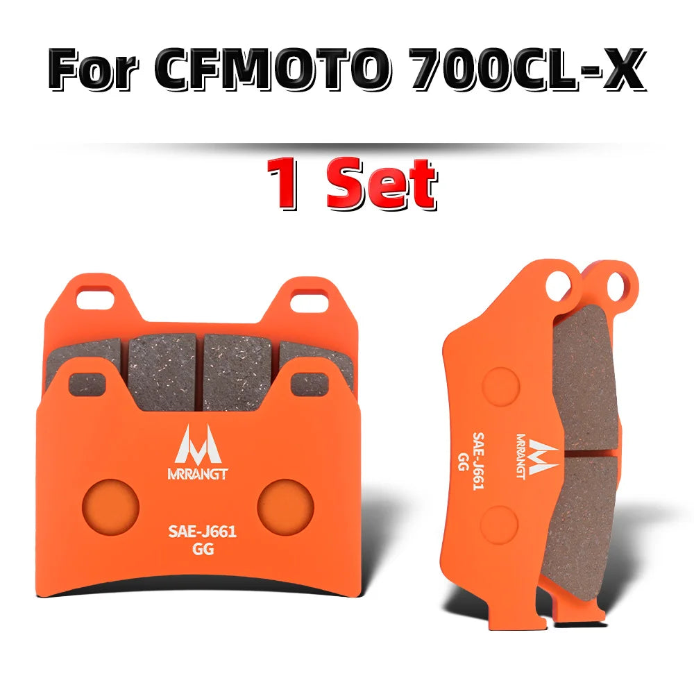 MRRANGT Low Noise High Performance Ceramic Brake Pads Set fit for CFMOTO 700CL-X 700MT 675SR 675NK 500SR 800MT 800NK