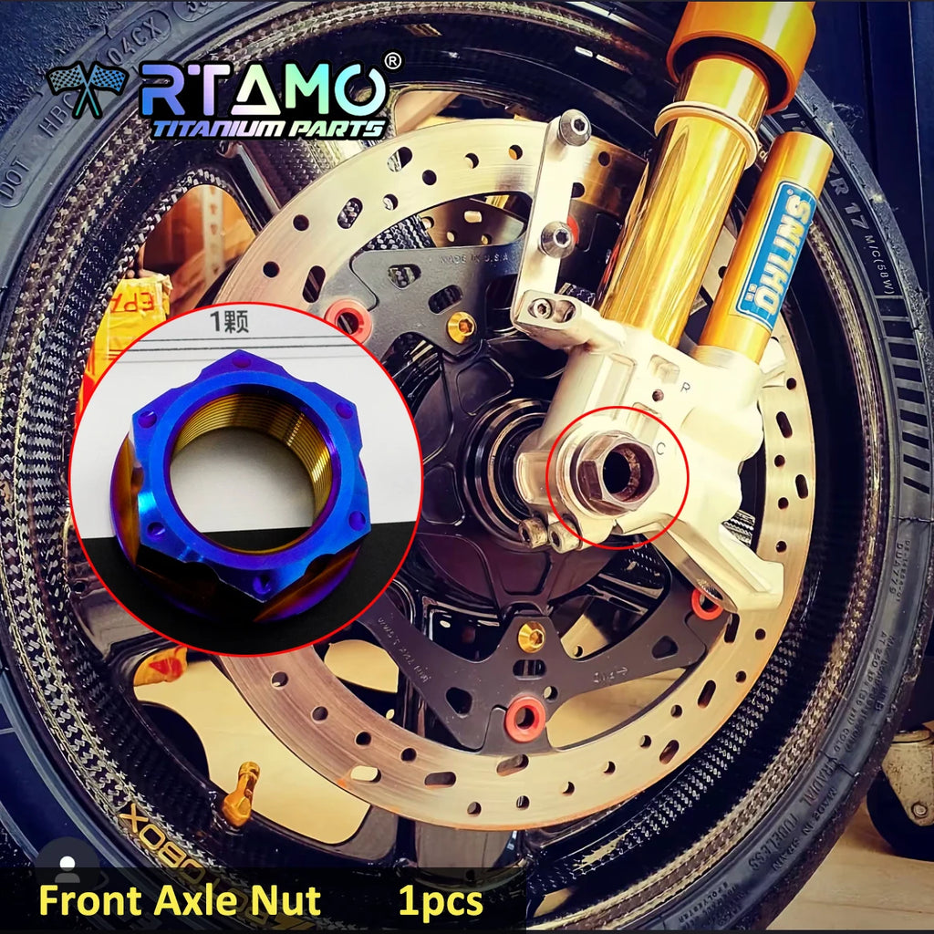 RTAMO Titanium Alloy Bolts for Yamaha YZF-R1 Front Caliper ABS Sensor Brake Disc Oil Tank Side Cover Screw Nuts Pin