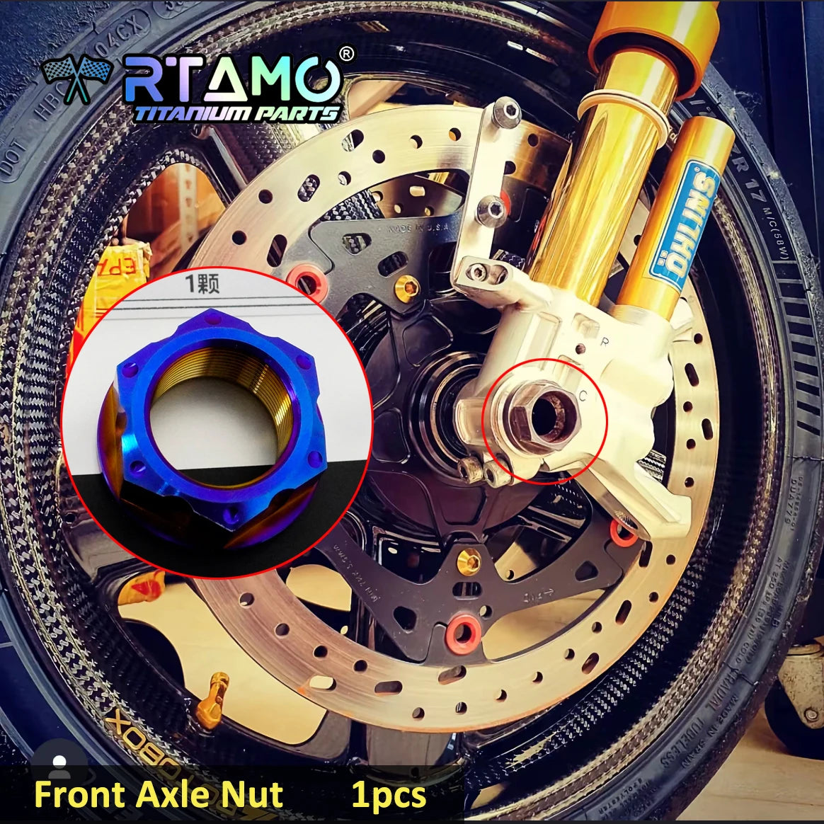 RTAMO Titanium Alloy Bolts for Yamaha YZF-R1 Front Caliper ABS Sensor Brake Disc Oil Tank Side Cover Screw Nuts Pin