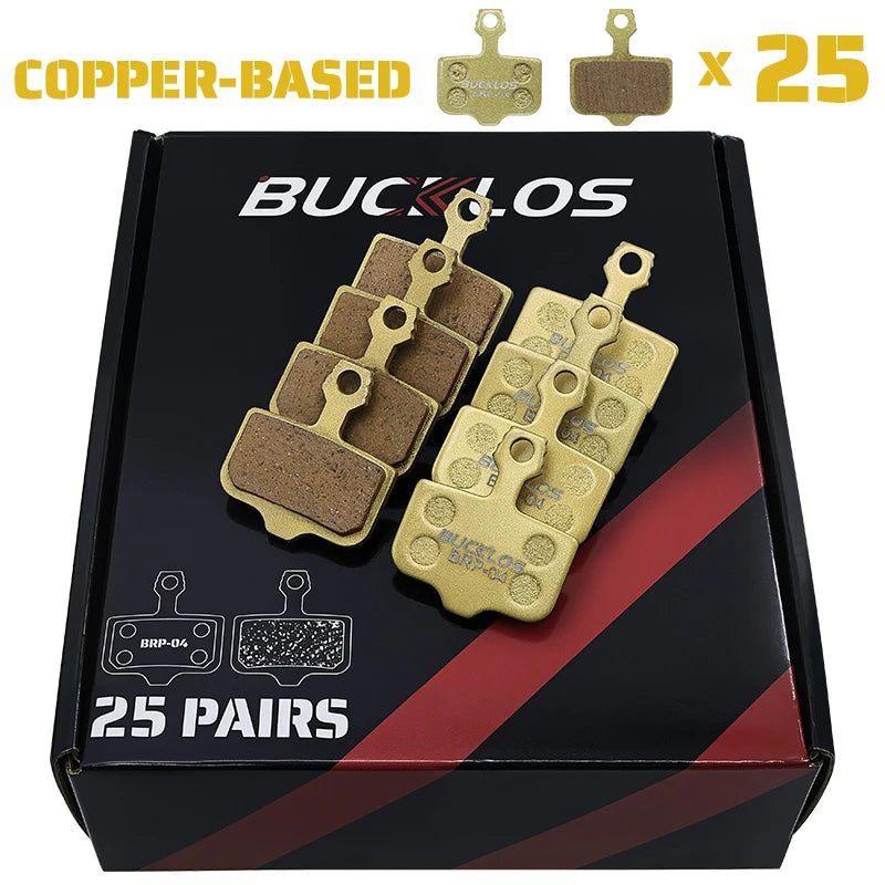 25 Pairs BUCKLOS Bicycle Disc Brake Pads for SRAM DB1 DB3 DB5 Resin Ceramic Bike Hydraulic Brake Pads for SRAM AVID ELIXIR Brake