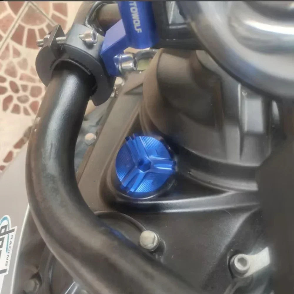 Motorcycle CNC Engine Oil Filler Cup Plug Cover Cap Screw Fo