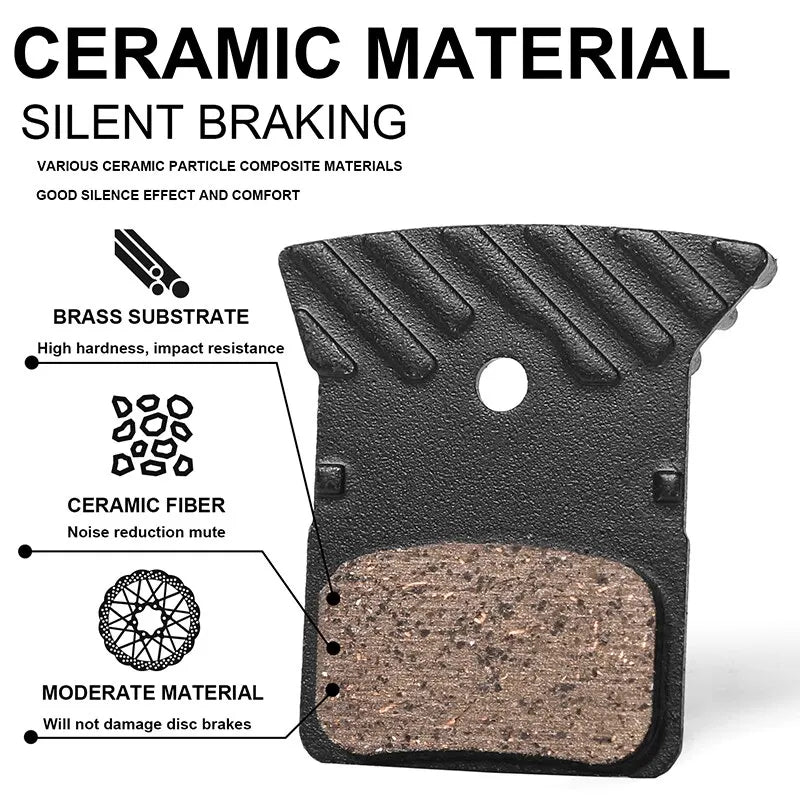 BUCKLOS Ceramic Brake Pads Bike MTB Hydraulic Brake Disc Pad