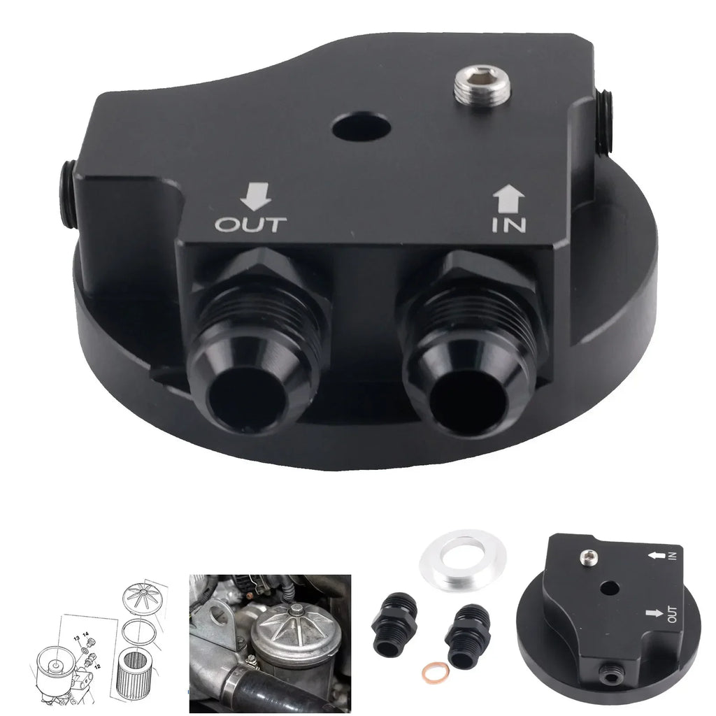 Oil Filter Cap With Cooler Fittings Upgrade Replacement 1142