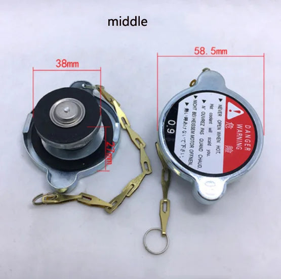 Car Radiator Cap Universal Radiator Cap Nozzle Cover Loader Forklift Truck Agricultural Vehicles Big Small Size 1PC