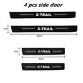 60X7CM Car Door Sill Side Anti Scratch Protector Strip Carbon Fiber Car Sticker For Nissan Xtrail X Trail T30 T31 T32