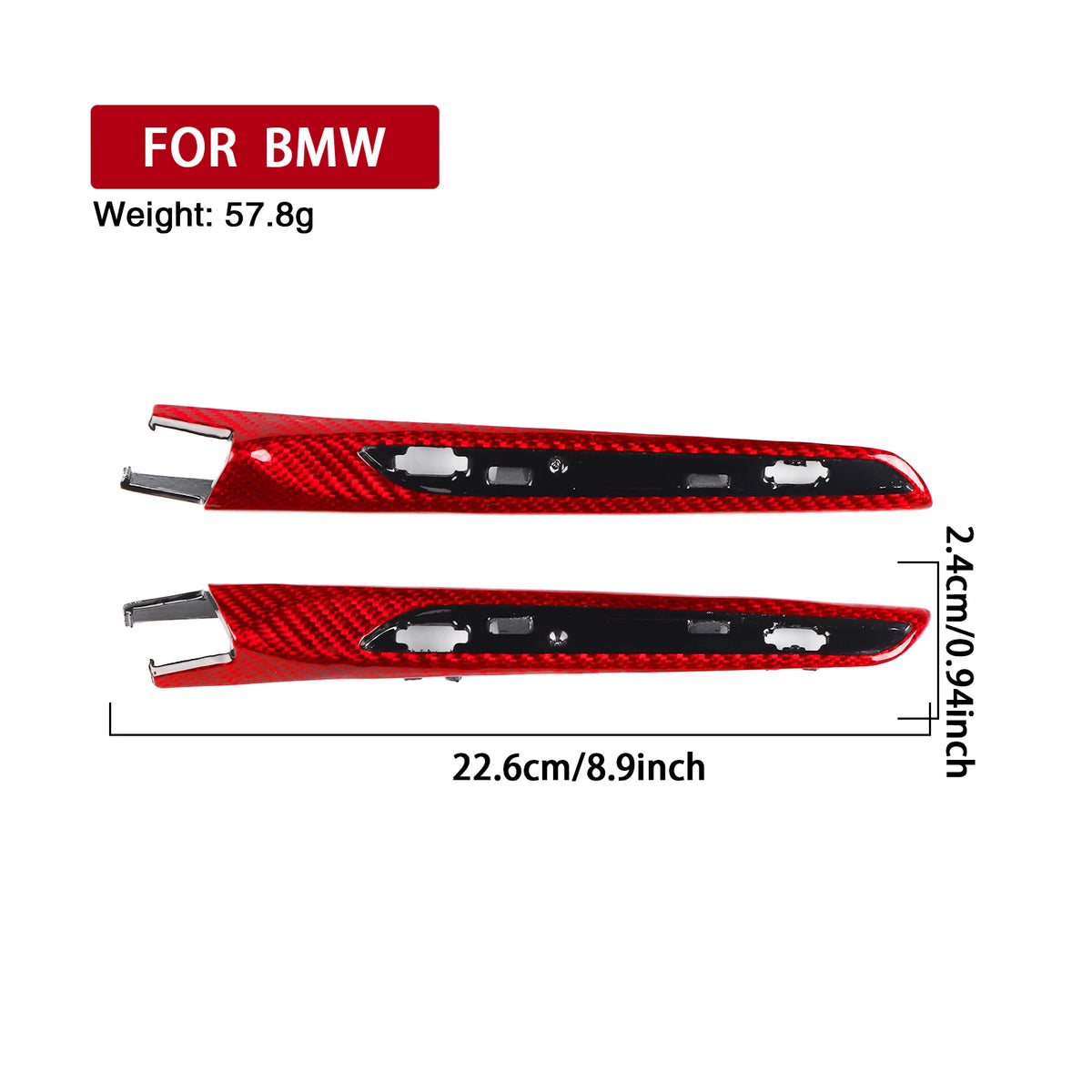 For BMW M3 F80 13-19 M4 F82 F83 Car Accessories Dry Carbon Fiber Fender Air Vent Flow Trim Replacement Tuning Retrofitting Part